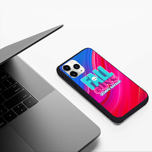 Чехол iPhone 11 Pro матовый FALL GUYS: Ultimate Knockout / 3D-Черный – фото 3