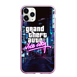 Чехол iPhone 11 Pro матовый GTA, цвет: 3D-розовый