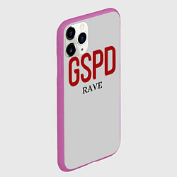 Чехол iPhone 11 Pro матовый GSPD rave, цвет: 3D-фиолетовый — фото 2