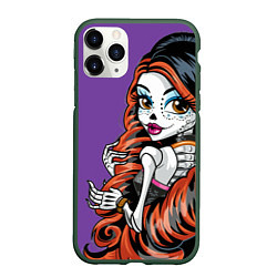 Чехол iPhone 11 Pro матовый Calavera skelita 22