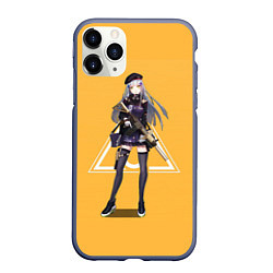 Чехол iPhone 11 Pro матовый Аниме, цвет: 3D-серый