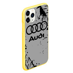 Чехол iPhone 11 Pro матовый AUDI АУДИ, цвет: 3D-желтый — фото 2