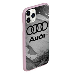 Чехол iPhone 11 Pro матовый AUDI АУДИ, цвет: 3D-розовый — фото 2