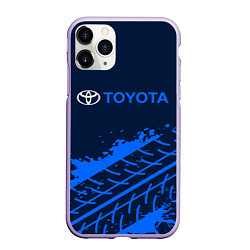 Чехол iPhone 11 Pro матовый TOYOTA ТОЙОТА, цвет: 3D-светло-сиреневый