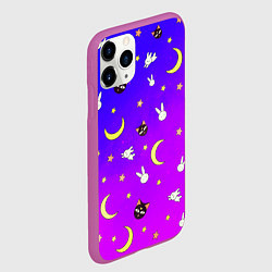 Чехол iPhone 11 Pro матовый СЭЙЛОР МУН, цвет: 3D-фиолетовый — фото 2