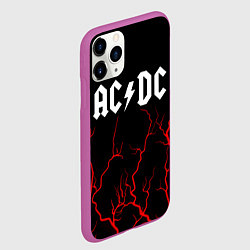 Чехол iPhone 11 Pro матовый AC DС, цвет: 3D-фиолетовый — фото 2