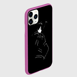 Чехол iPhone 11 Pro матовый Кирито, цвет: 3D-фиолетовый — фото 2