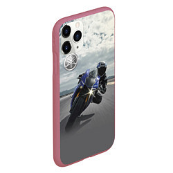 Чехол iPhone 11 Pro матовый Yamaha, цвет: 3D-малиновый — фото 2