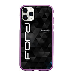 Чехол iPhone 11 Pro матовый FORD, цвет: 3D-фиолетовый