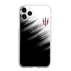 Чехол iPhone 11 Pro матовый The Witcher, цвет: 3D-белый