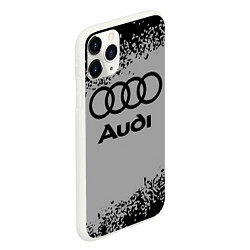 Чехол iPhone 11 Pro матовый AUDI АУДИ, цвет: 3D-белый — фото 2