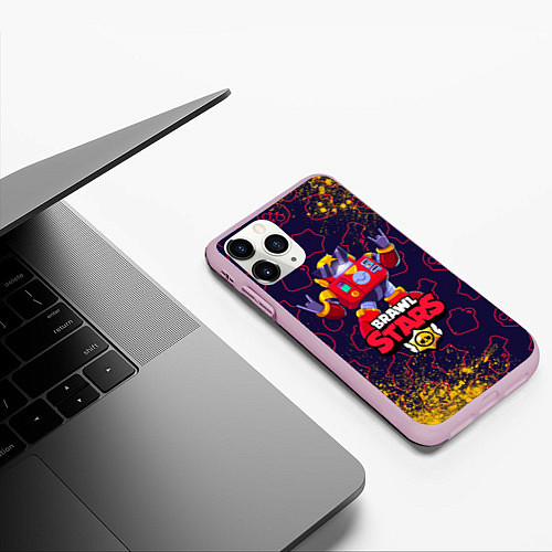 Чехол iPhone 11 Pro матовый BRAWL STARS SURGE СУРЖ / 3D-Розовый – фото 3