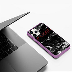 Чехол iPhone 11 Pro матовый YOU DIED, цвет: 3D-фиолетовый — фото 2