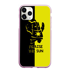 Чехол iPhone 11 Pro матовый Praise the sun, цвет: 3D-розовый