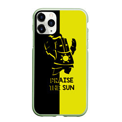 Чехол iPhone 11 Pro матовый Praise the sun, цвет: 3D-салатовый