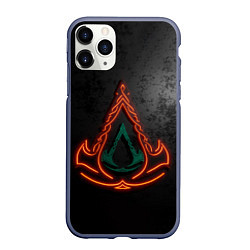 Чехол iPhone 11 Pro матовый Assassins Creed Valhalla, цвет: 3D-серый