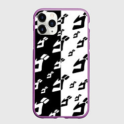 Чехол iPhone 11 Pro матовый JoJo Bizarre Adventure, цвет: 3D-фиолетовый