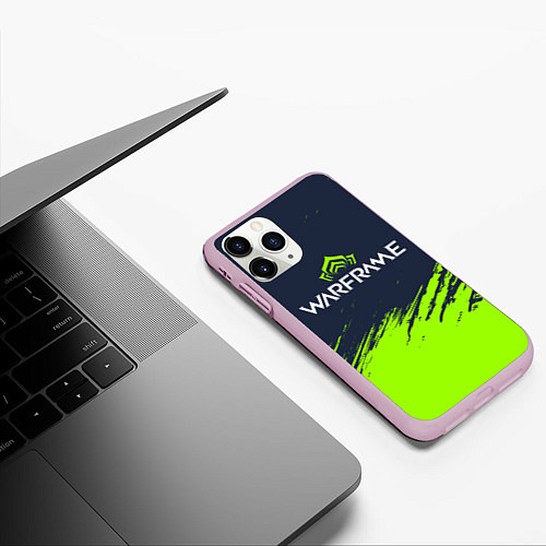 Чехол iPhone 11 Pro матовый WARFRAME ВАРФРЕЙМ / 3D-Розовый – фото 3