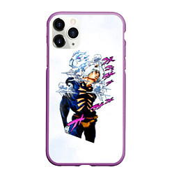 Чехол iPhone 11 Pro матовый JoJo Bizarre Adventure, цвет: 3D-фиолетовый