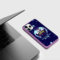 Чехол iPhone 11 Pro матовый JoJo Bizarre Adventure, цвет: 3D-фиолетовый — фото 2
