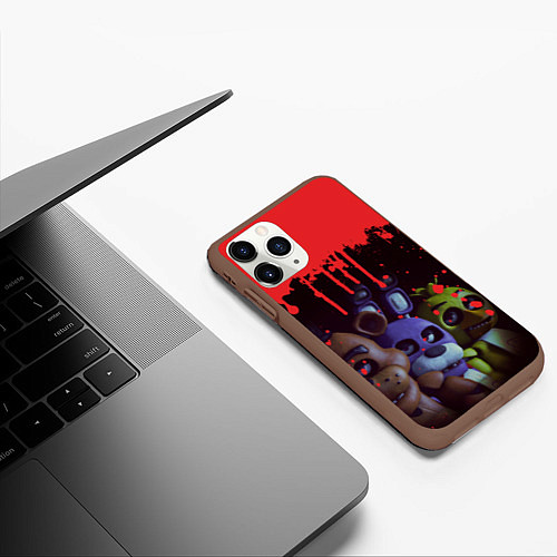 Чехол iPhone 11 Pro матовый Five Nights At Freddys / 3D-Коричневый – фото 3