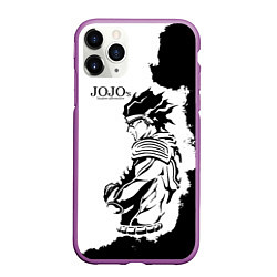 Чехол iPhone 11 Pro матовый JoJo Bizarre Adventure, цвет: 3D-фиолетовый