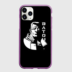 Чехол iPhone 11 Pro матовый Бато, цвет: 3D-фиолетовый
