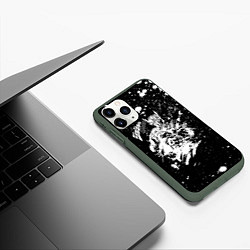 Чехол iPhone 11 Pro матовый JoJo Bizarre Adventure, цвет: 3D-темно-зеленый — фото 2