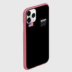 Чехол iPhone 11 Pro матовый NASA, цвет: 3D-малиновый — фото 2