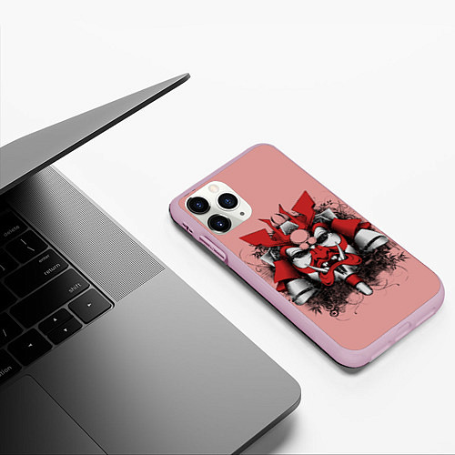 Чехол iPhone 11 Pro матовый Ронин / 3D-Розовый – фото 3