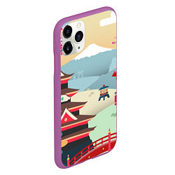 Чехол iPhone 11 Pro матовый Tokyo, цвет: 3D-фиолетовый — фото 2