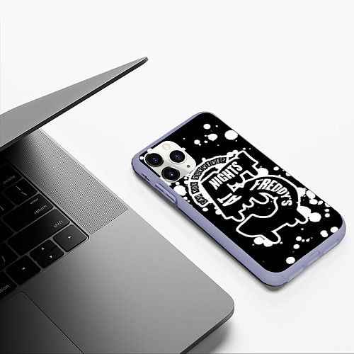 Чехол iPhone 11 Pro матовый Five Nights at Freddy / 3D-Светло-сиреневый – фото 3
