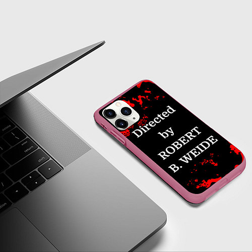 Чехол iPhone 11 Pro матовый Directed by ROBERT B WEIDE / 3D-Малиновый – фото 3