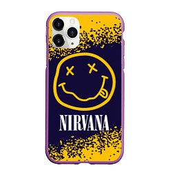 Чехол iPhone 11 Pro матовый NIRVANA НИРВАНА, цвет: 3D-фиолетовый