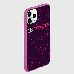 Чехол iPhone 11 Pro матовый TOYOTA ТОЙОТА, цвет: 3D-фиолетовый — фото 2