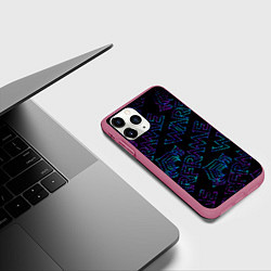 Чехол iPhone 11 Pro матовый WARFRAME ВАРФРЕЙМ, цвет: 3D-малиновый — фото 2