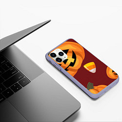 Чехол iPhone 11 Pro матовый Сладкие хэллоуин, цвет: 3D-светло-сиреневый — фото 2