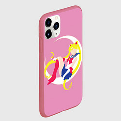 Чехол iPhone 11 Pro матовый Сейлор мун, цвет: 3D-малиновый — фото 2