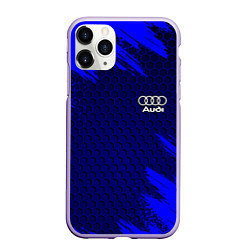 Чехол iPhone 11 Pro матовый AUDI, цвет: 3D-светло-сиреневый