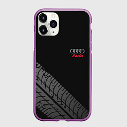 Чехол iPhone 11 Pro матовый AUDI, цвет: 3D-фиолетовый