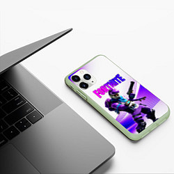 Чехол iPhone 11 Pro матовый FORTNITE, цвет: 3D-салатовый — фото 2