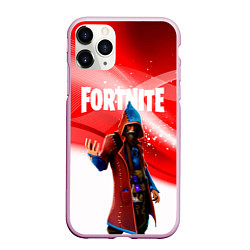 Чехол iPhone 11 Pro матовый FORTNITE, цвет: 3D-розовый