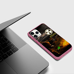 Чехол iPhone 11 Pro матовый Stalker 2, цвет: 3D-малиновый — фото 2