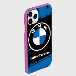Чехол iPhone 11 Pro матовый BMW БМВ, цвет: 3D-фиолетовый — фото 2