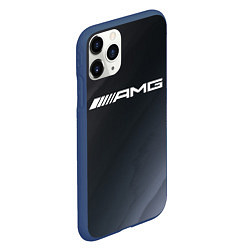 Чехол iPhone 11 Pro матовый MERCEDES МЕРСЕДЕС, цвет: 3D-тёмно-синий — фото 2