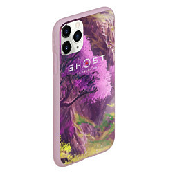 Чехол iPhone 11 Pro матовый Ghost of Tsushima, цвет: 3D-розовый — фото 2