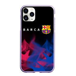 Чехол iPhone 11 Pro матовый BARCELONA БАРСЕЛОНА, цвет: 3D-светло-сиреневый