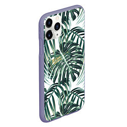 Чехол iPhone 11 Pro матовый Тропики, цвет: 3D-серый — фото 2