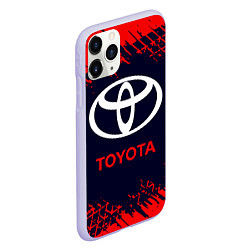 Чехол iPhone 11 Pro матовый TOYOTA ТОЙОТА, цвет: 3D-светло-сиреневый — фото 2