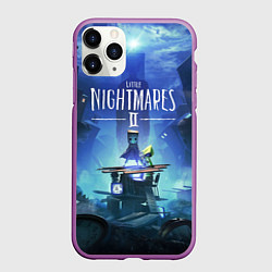 Чехол iPhone 11 Pro матовый Little Nightmares 2, цвет: 3D-фиолетовый